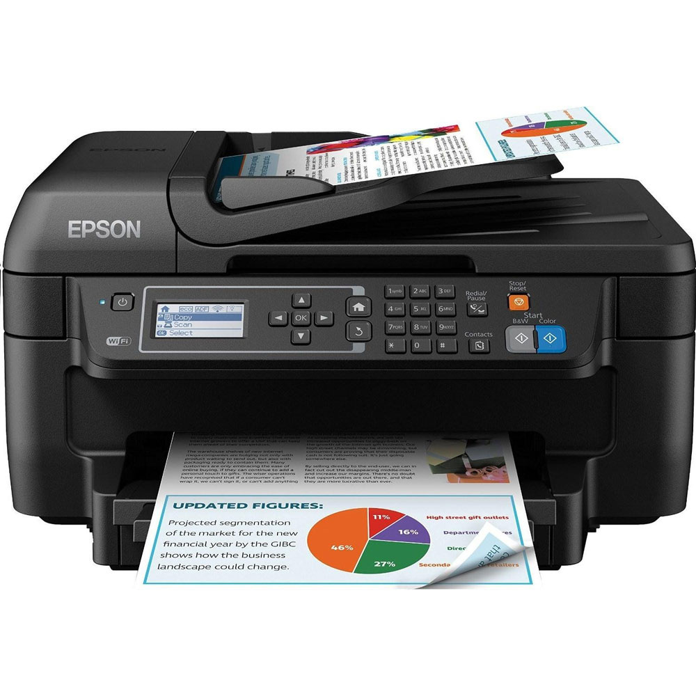 Epson Workforce Wf 2750dwf A4 Colour Multifunction Inkjet Printer C11cf76401 1671